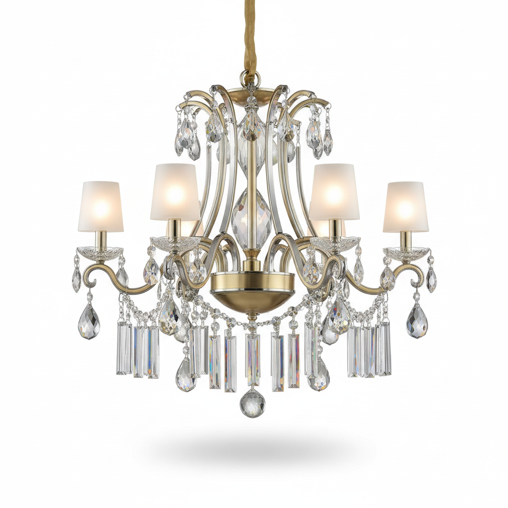 Valerisse Crystal Draped Chandelier