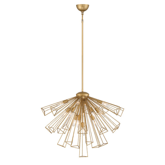 Dendelio, Chandelier, 13-Light, 30", Matte Gold