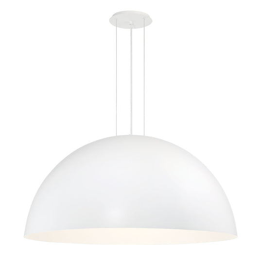Laverton, Chandelier, 47", Matte White, White Steel