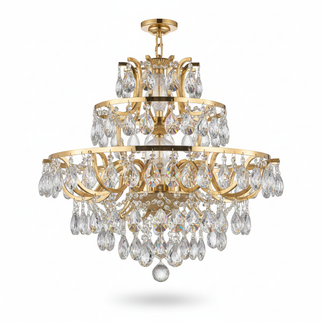 Aurelisse Crystal Tiered Chandelier