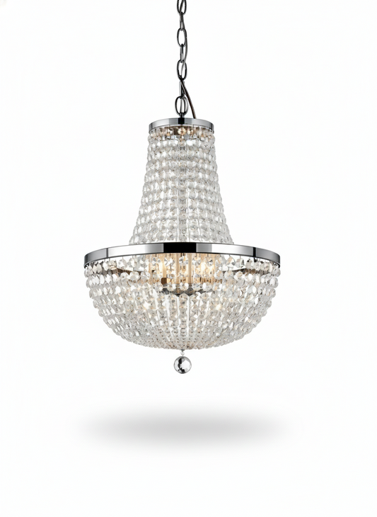 Luxe Cascading Crystal Chandelier