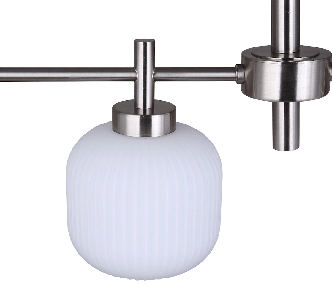 Mallory 4-Light Linear Chandelier – Brushed Nickel