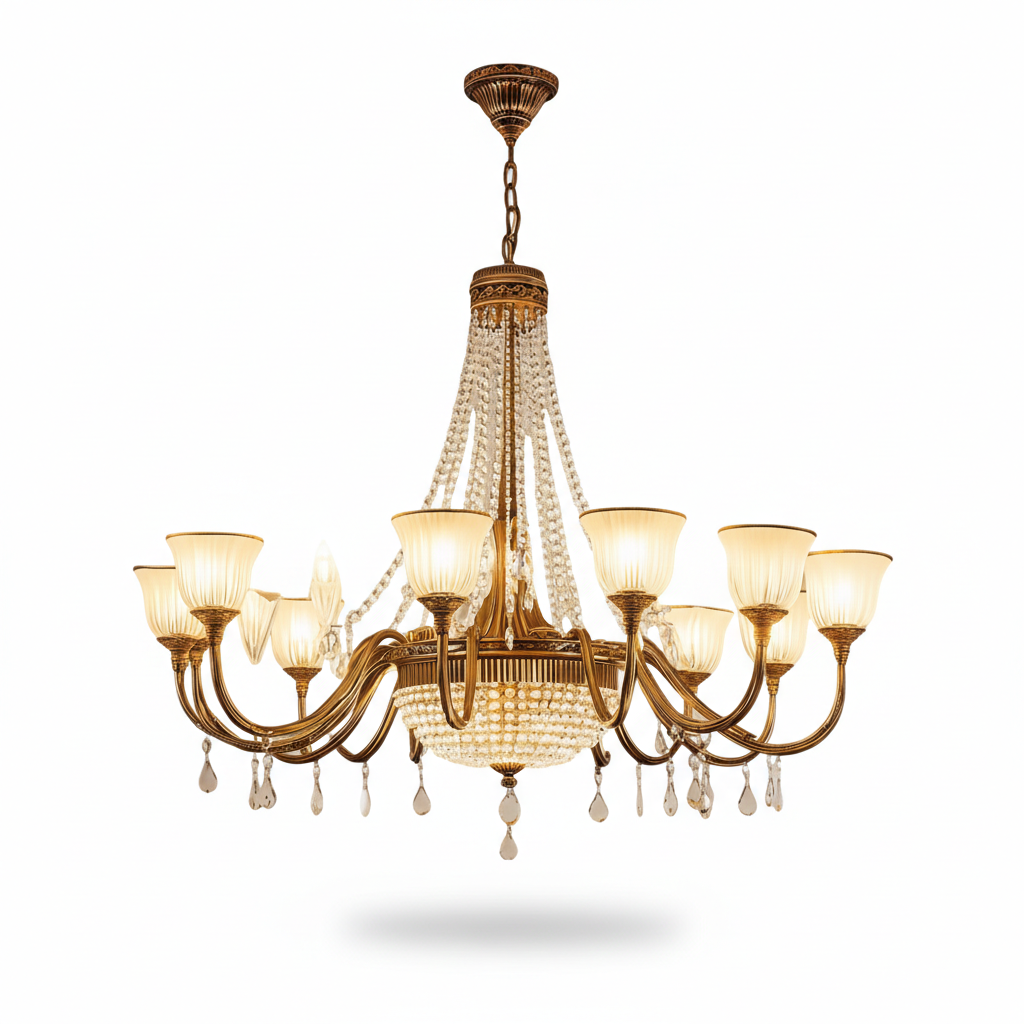 Vintage-Style Crystal Chandelier