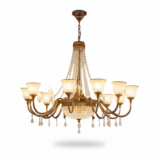 Vintage-Style Crystal Chandelier