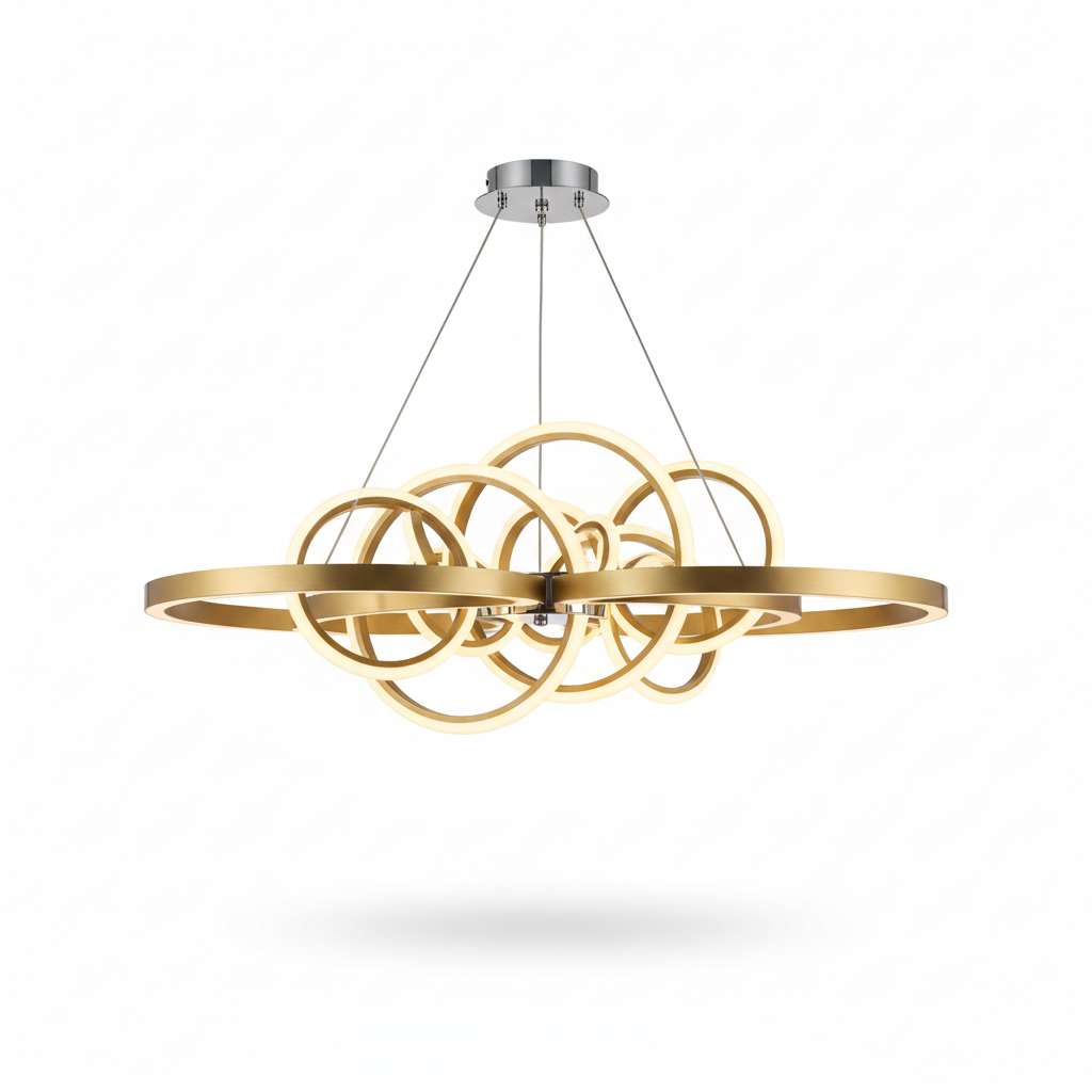 Orivelle Sculptural Halo LED Chandelier