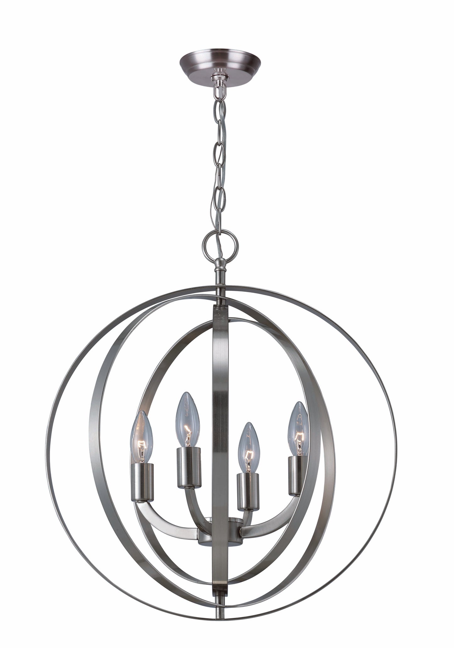 Meridian 4-Light Chandelier – Brushed Nickel