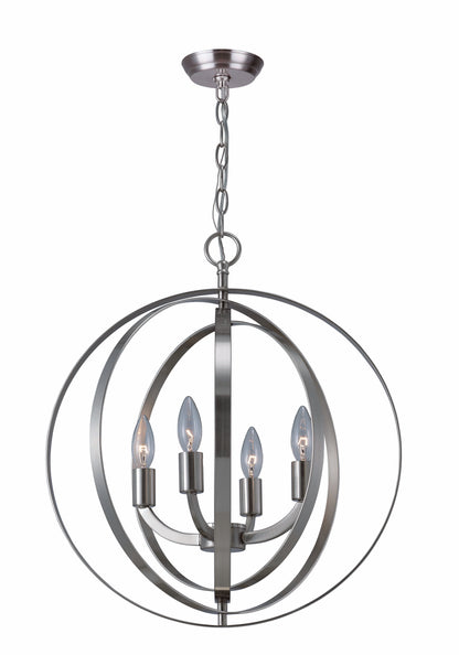 Meridian 4-Light Chandelier – Brushed Nickel