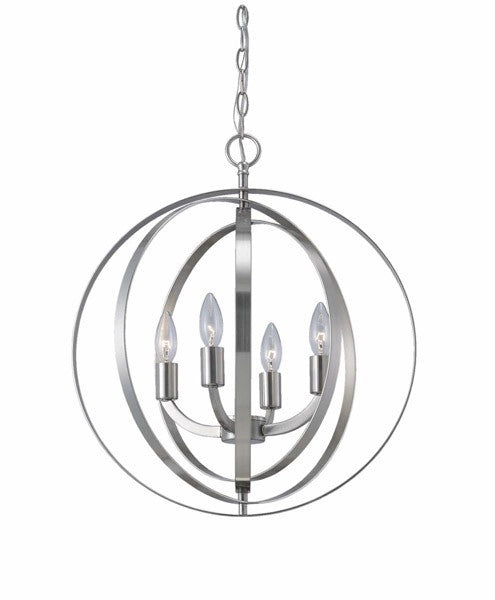Meridian 4-Light Chandelier – Brushed Nickel