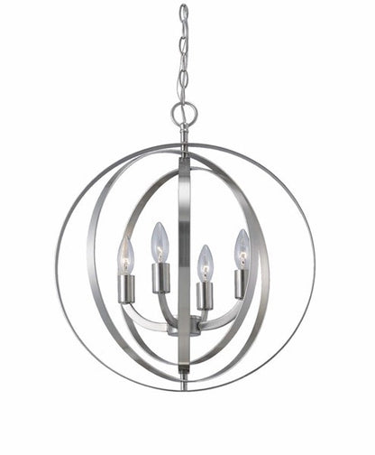 Meridian 4-Light Chandelier – Brushed Nickel