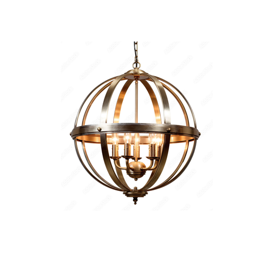 Rustic Antique Orb Chandelier