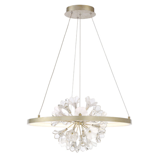 Clayton, Chandelier, 26", Brushed Silver