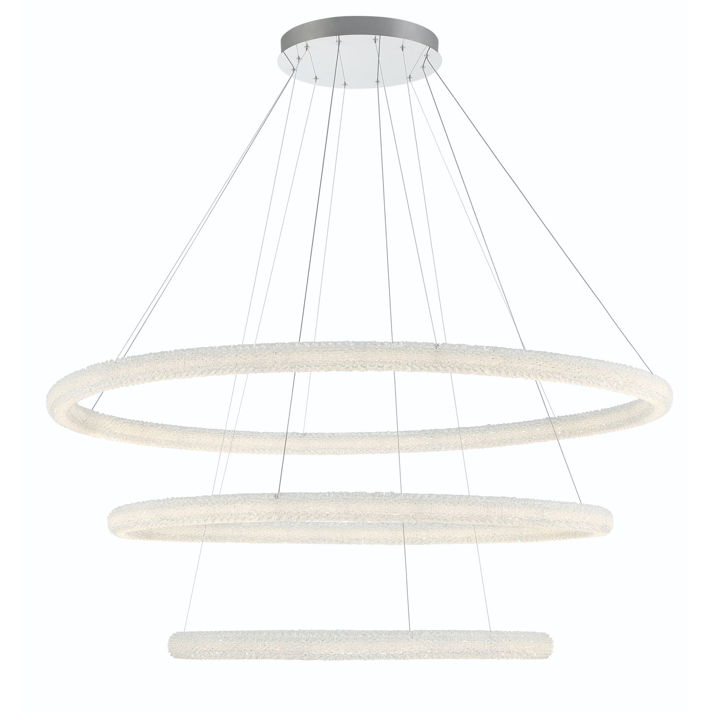 Sassi, Chandelier, 3-Light, 60", Chrome
