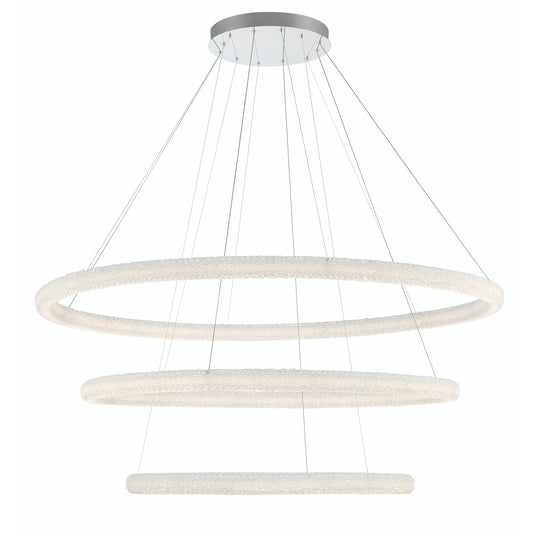 Sassi, Chandelier, 3-Light, 60", Chrome