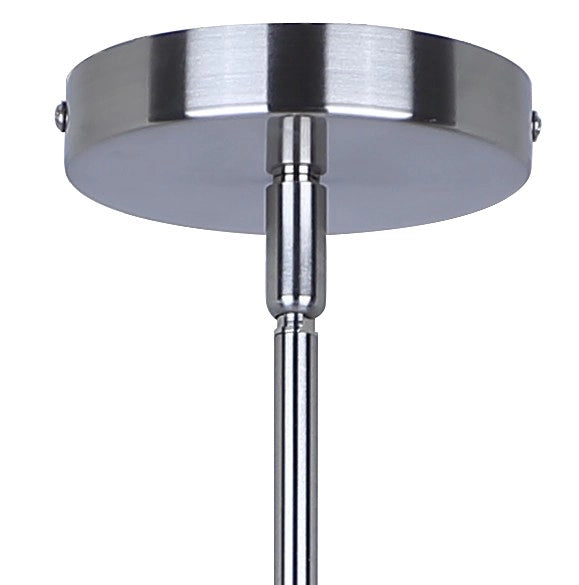 Benson 5-Light Chandelier – Brushed Nickel with Clear Glass Shades