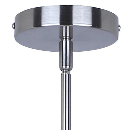 Benson 5-Light Chandelier – Brushed Nickel with Clear Glass Shades