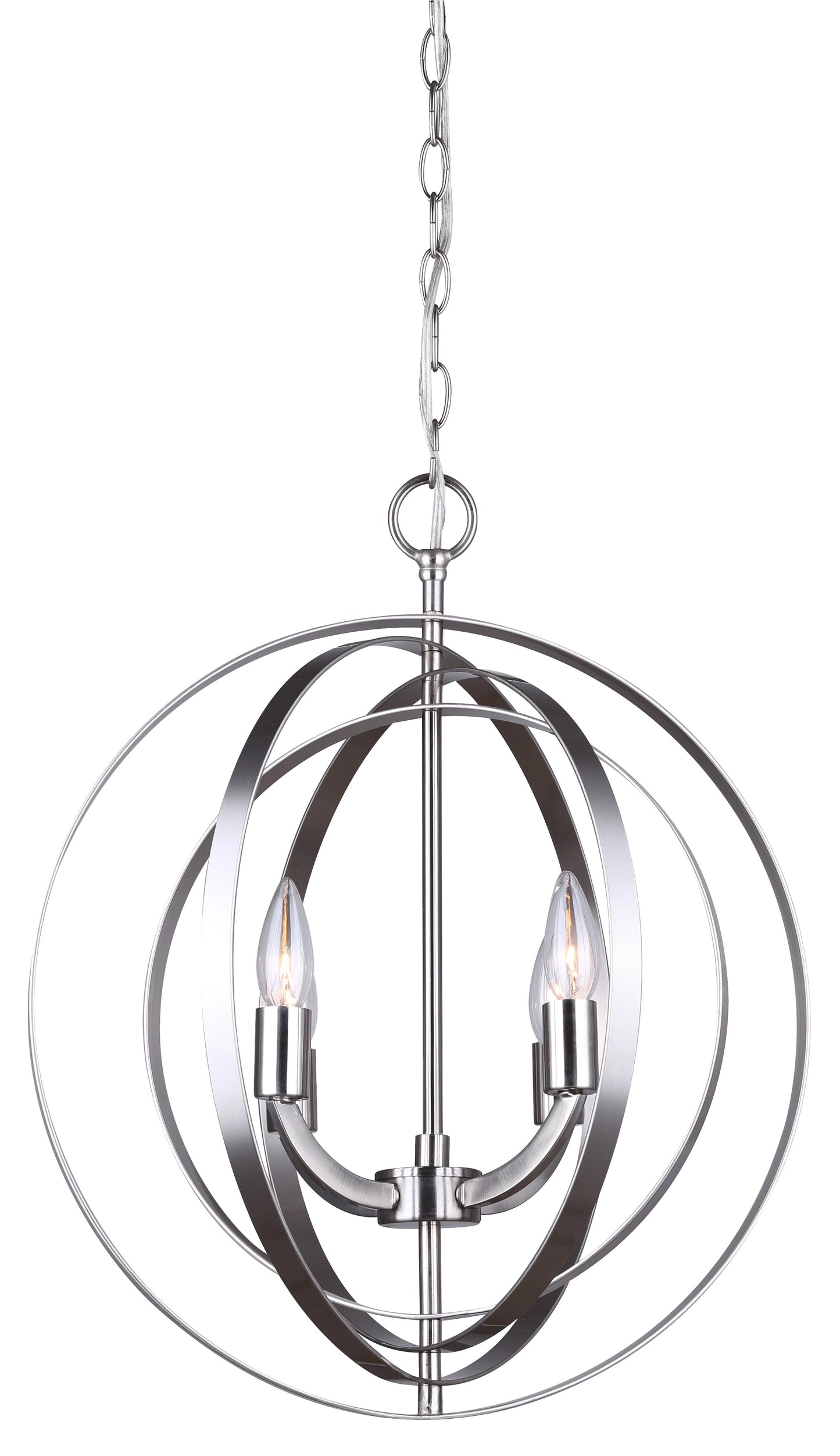 Meridian 4-Light Chandelier – Brushed Nickel