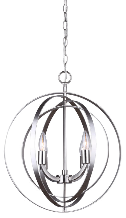 Meridian 4-Light Chandelier – Brushed Nickel