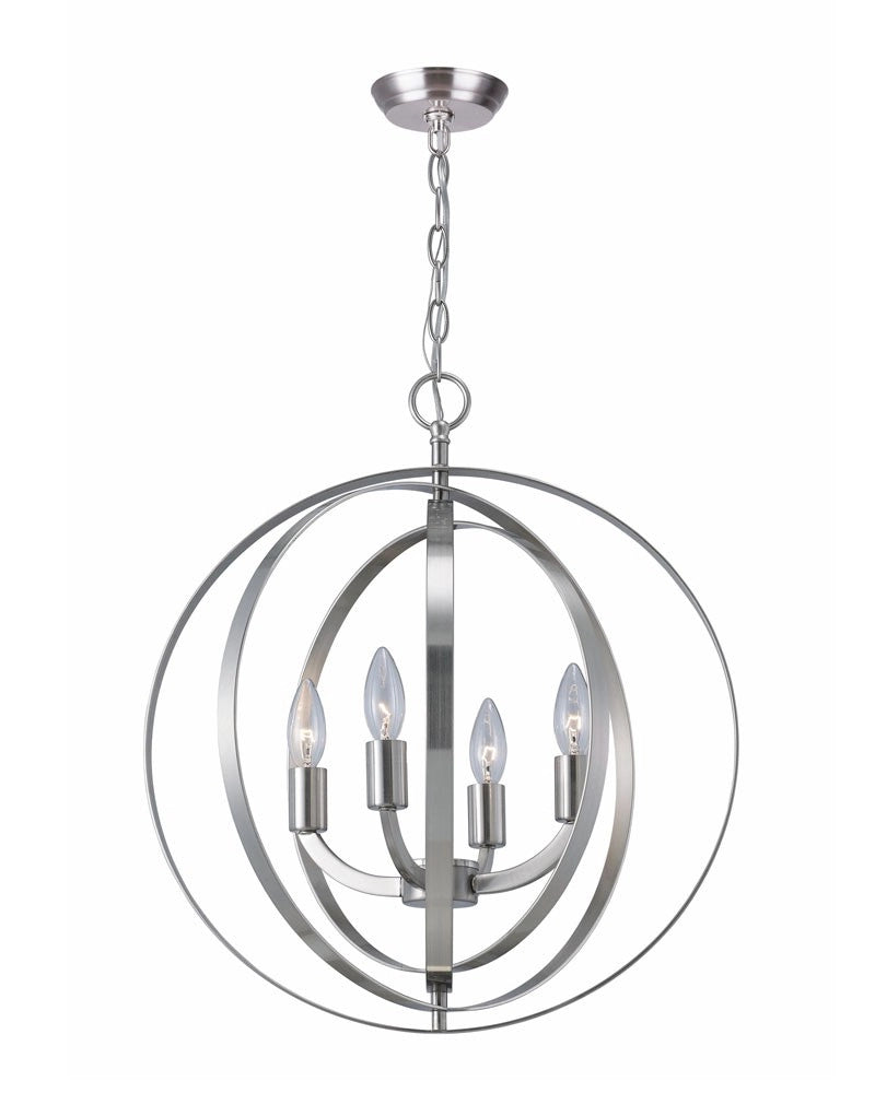 Meridian 4-Light Chandelier – Brushed Nickel