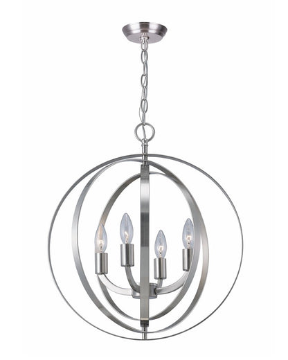 Meridian 4-Light Chandelier – Brushed Nickel