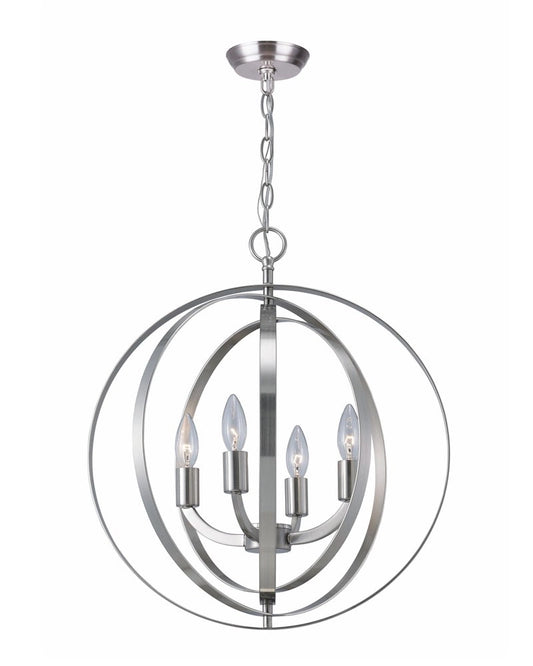 Meridian 4-Light Chandelier – Brushed Nickel