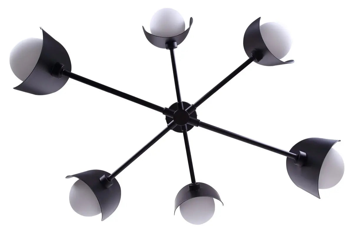 Arion 6-Light Chandelier – Matte Black