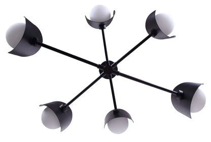 Arion 6-Light Chandelier – Matte Black