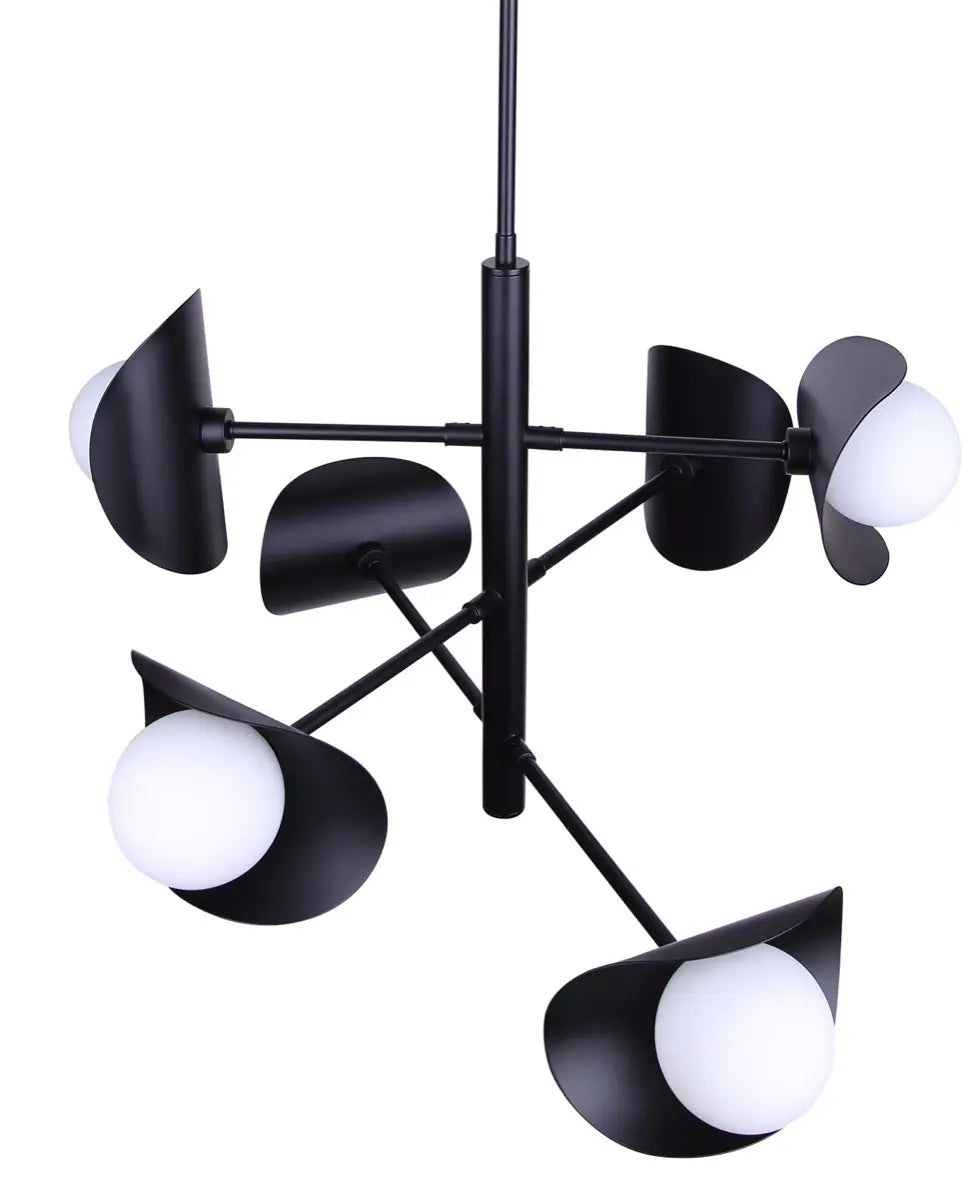 Arion 6-Light Chandelier – Matte Black