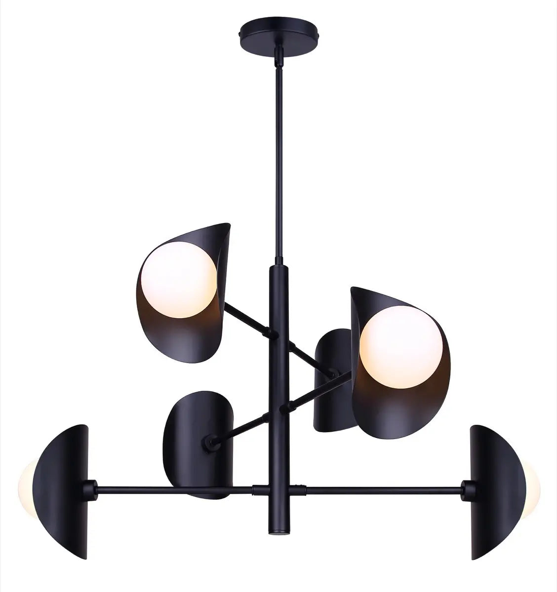 Arion 6-Light Chandelier – Matte Black