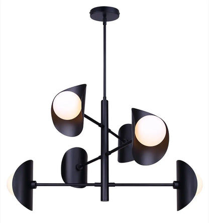 Arion 6-Light Chandelier – Matte Black