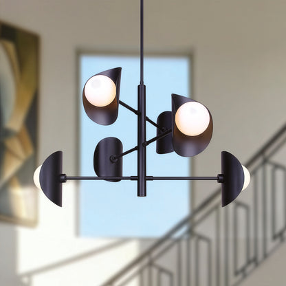 Arion 6-Light Chandelier – Matte Black