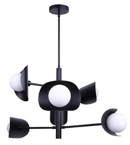 Arion 6-Light Chandelier – Matte Black
