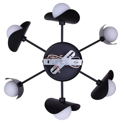 Arion 6-Light Chandelier – Matte Black