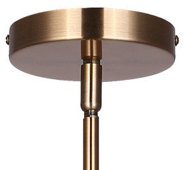 Mia 3-Light Chandelier – Gold with Natural Rattan Shade