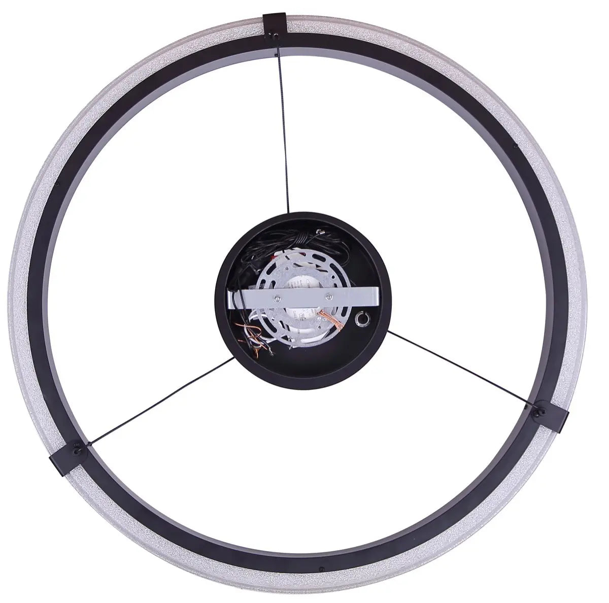 Solance LED Chandelier – Matte Black with Acrylic Shade