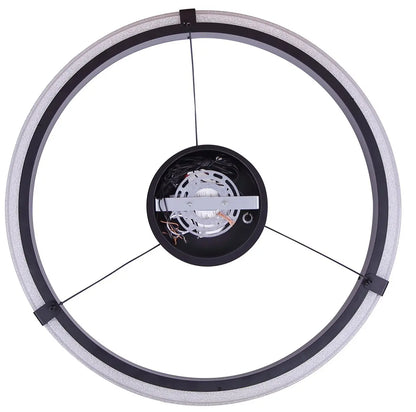 Solance LED Chandelier – Matte Black with Acrylic Shade