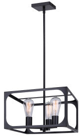 Zelie 3-Light Chandelier – Matte Black