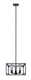 Zelie 3-Light Chandelier – Matte Black